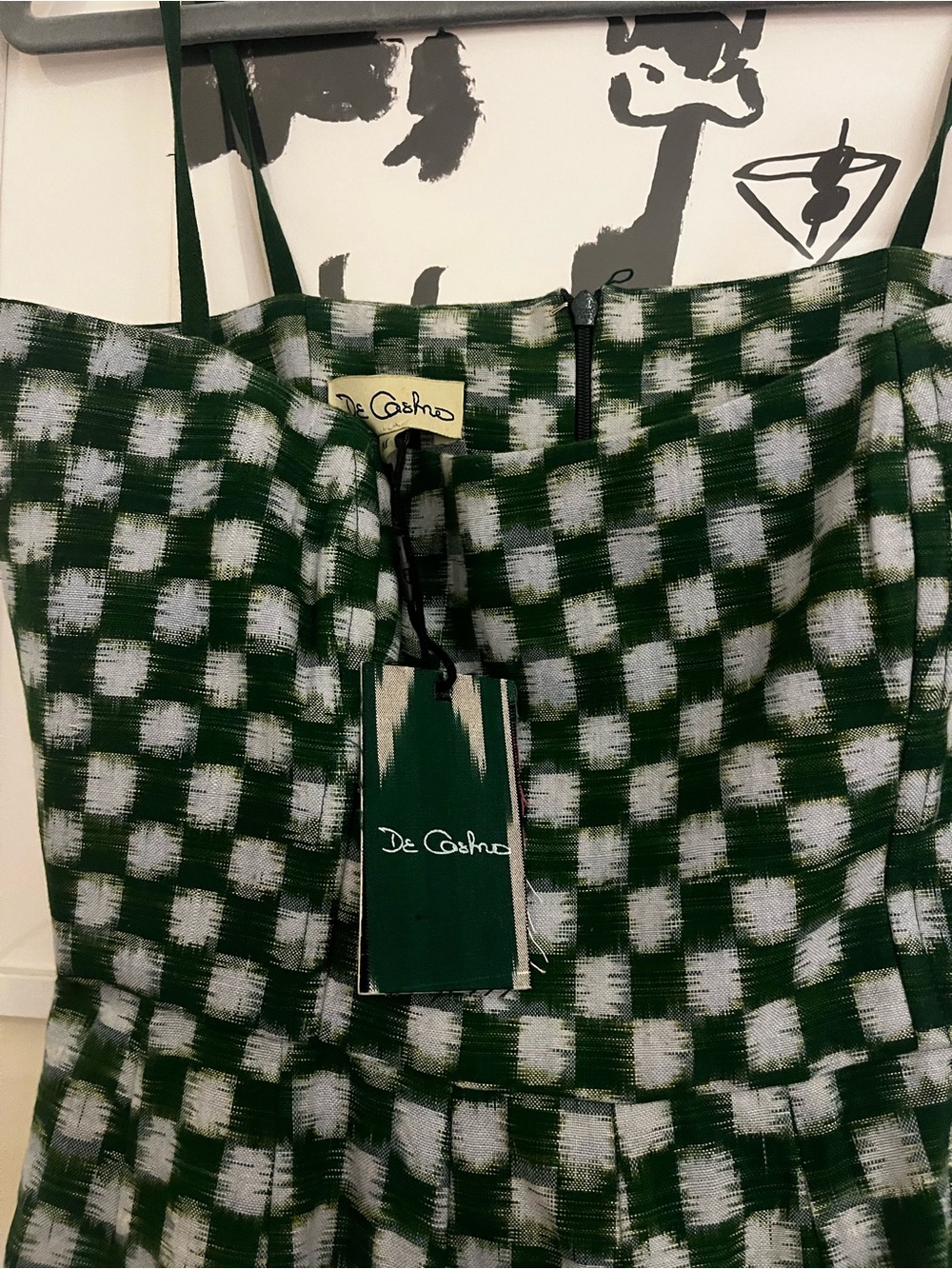 NWT! Checkmate Maxi Dress with Spaghetti Straps - Picture 2 of 4